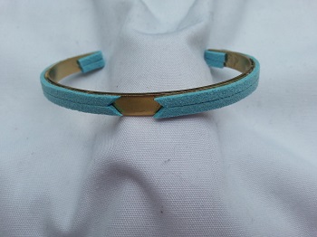 Bracelet laiton turquoise
